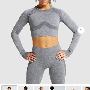 NWOT Gymshark Flex Long Sleeve Crop Top